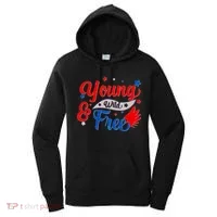 Young Wild And Free USA Women's Hoodie thumb 0