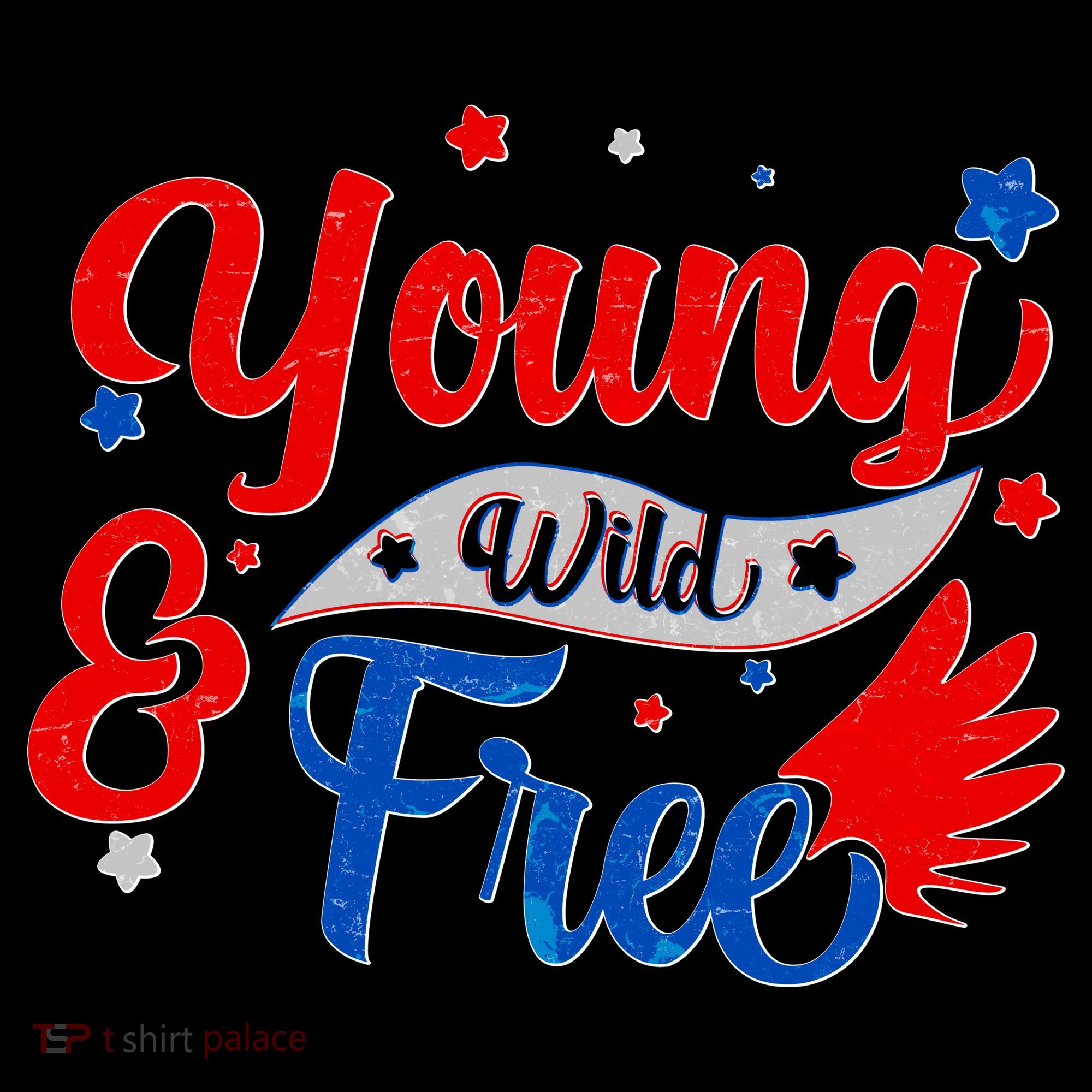 Young Wild And Free USA Women's Hoodie