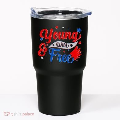 Young Wild And Free USA Tumbler