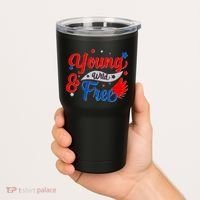 Young Wild And Free USA Tumbler thumb 2