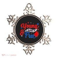 Young Wild And Free USA Ornament thumb 0