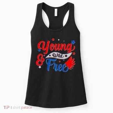 Young Wild And Free USA Women's Tank Top