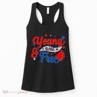 Young Wild And Free USA Women's Tank Top thumb 0