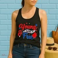 Young Wild And Free USA Women's Tank Top thumb 2