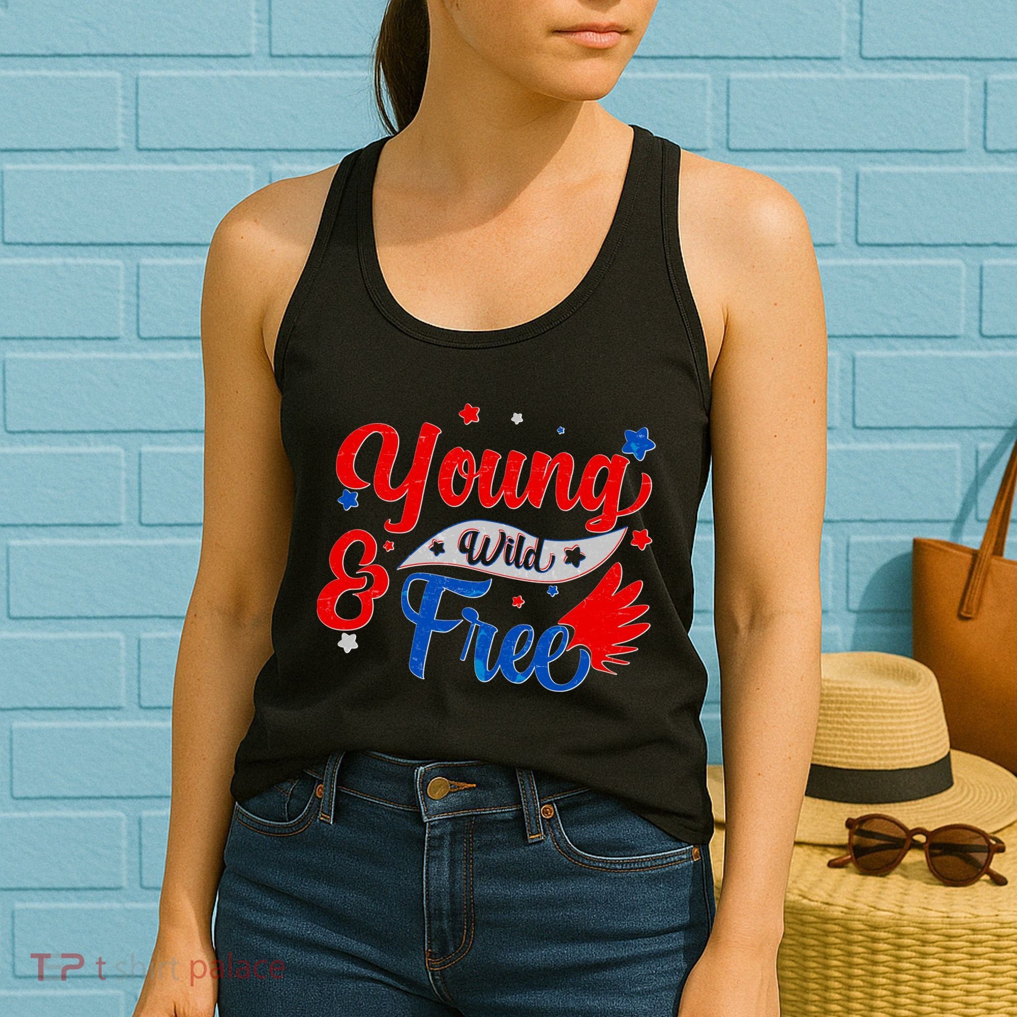 Young Wild And Free USA Women's Tank Top