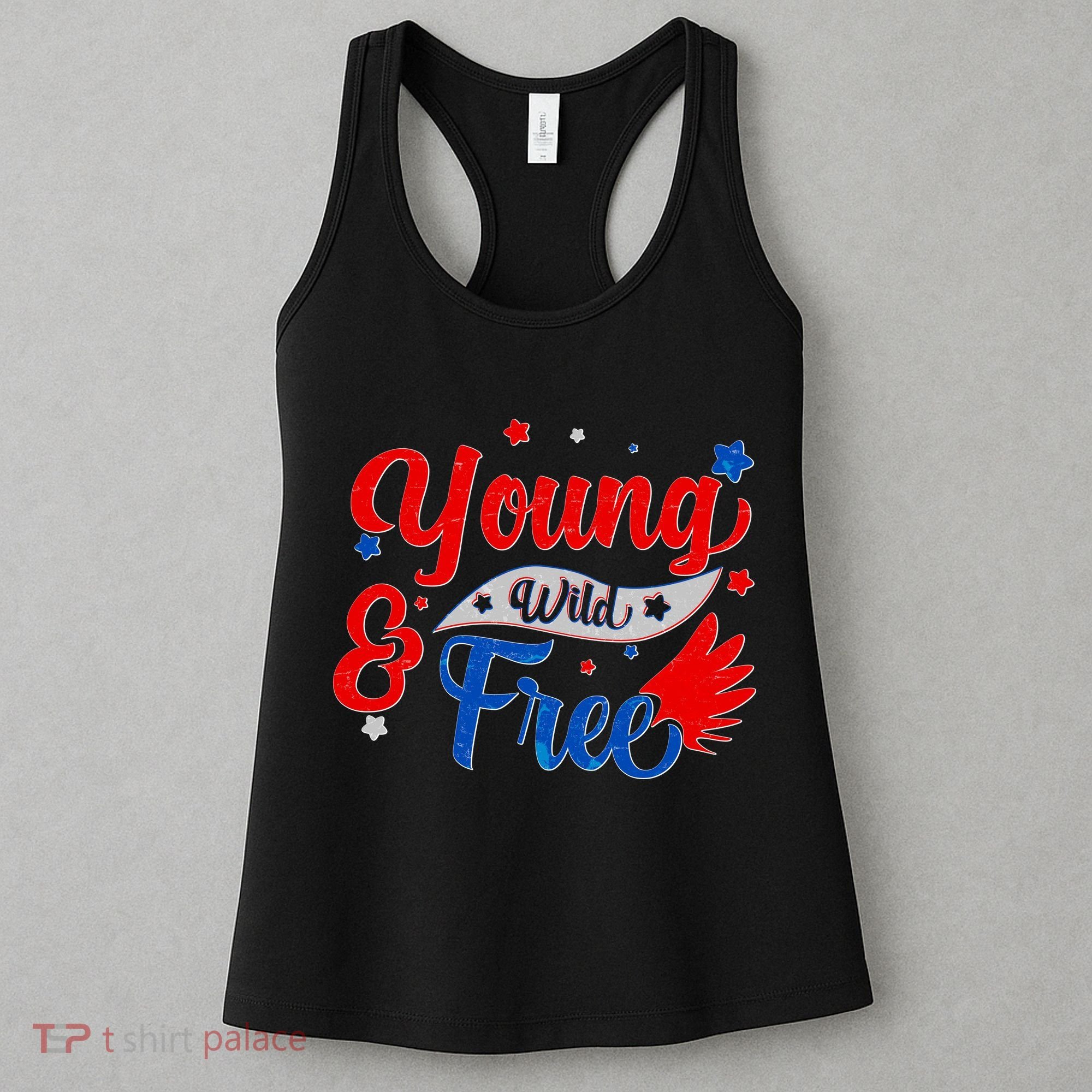 Young Wild And Free USA Women's Tank Top