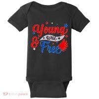 Young Wild And Free USA Baby Bodysuit thumb 0