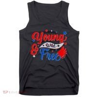 Young Wild And Free USA Tank Top thumb 0