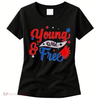 Young Wild And Free USA Women's T-Shirt
