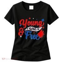 Young Wild And Free USA Women's T-Shirt thumb 0