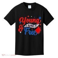 Young Wild And Free USA Kids T-Shirt thumb 0
