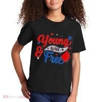 Young Wild And Free USA Kids T-Shirt thumb 2