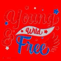 Young Wild And Free USA Santa Hat thumb 1