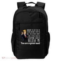Your A Great Aunt Donald Trump Backpack thumb 0