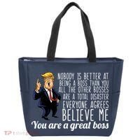 Your A Great Boss Donald Trump Tote Bag thumb 0