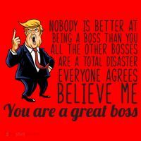 Your A Great Boss Donald Trump Santa Hat thumb 1