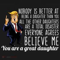 Your A Great Daughter Donald Trump Women's Hoodie thumb 2