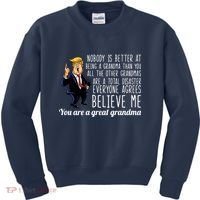 Your A Great Grandma Donald Trump Kids Sweatshirt thumb 0