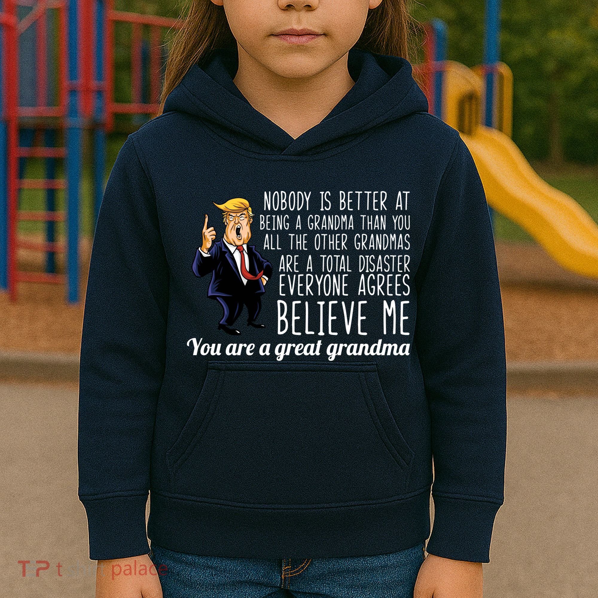Your A Great Grandma Donald Trump Kids Hoodie