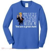 Your A Great Mom Donald Trump Kids Long Sleeve Shirt thumb 0