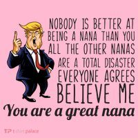 Your A Great Nana Donald Trump Long Sleeve Shirt thumb 2