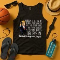 Your A Great Papa Donald Trump Tank Top thumb 4