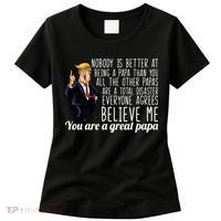 Your A Great Papa Donald Trump Women's T-Shirt thumb 0