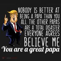 Your A Great Papa Donald Trump Kids Sweatshirt thumb 2
