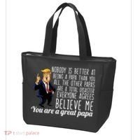 Your A Great Papa Donald Trump Tote Bag thumb 3
