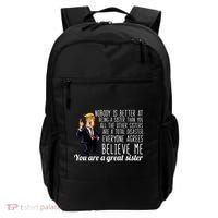 Your A Great Sister Donald Trump Backpack thumb 0