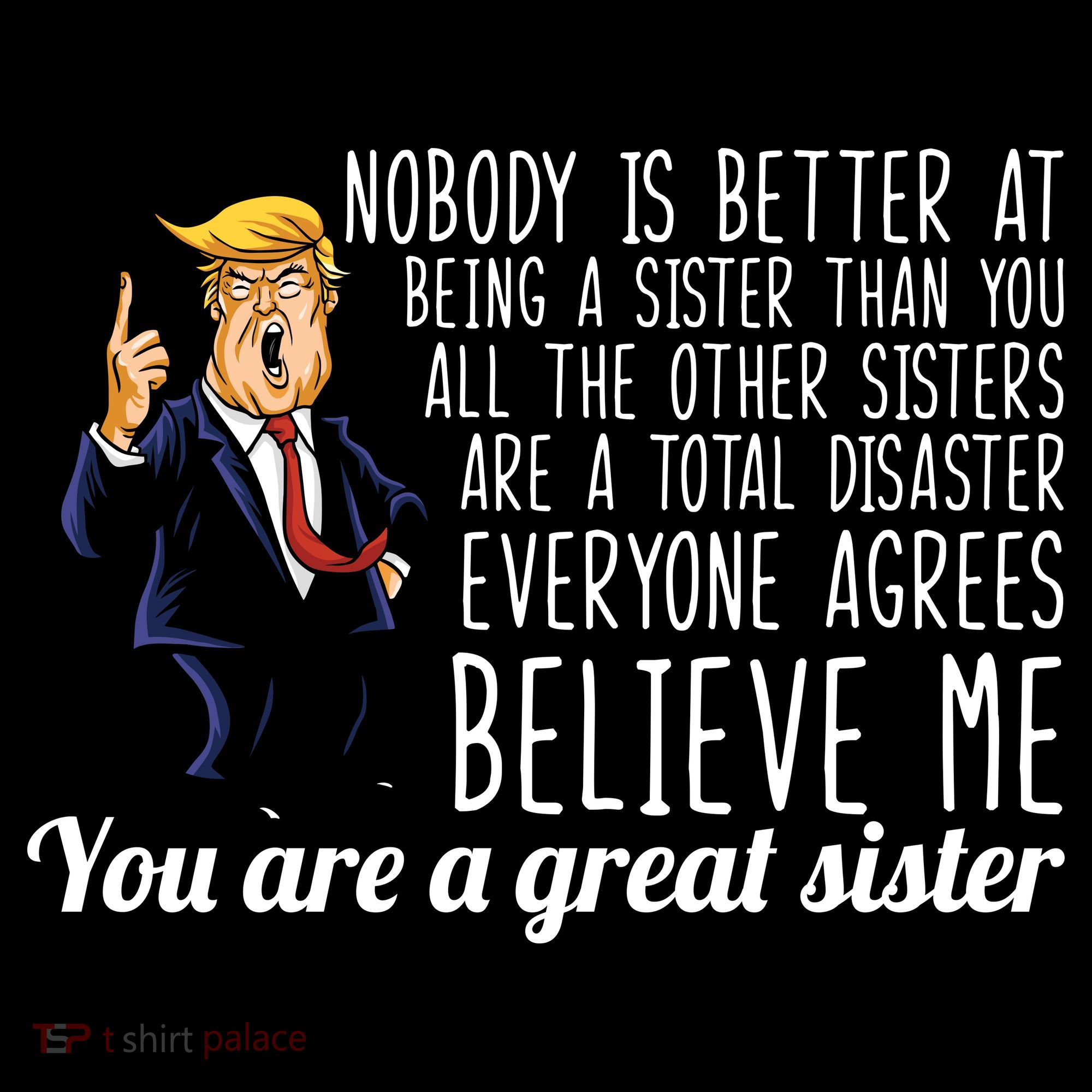 Your A Great Sister Donald Trump Ornament