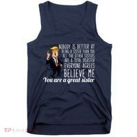 Your A Great Sister Donald Trump Tank Top thumb 0