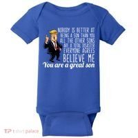 Your A Great Son Donald Trump Baby Bodysuit thumb 0