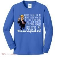 Your A Great Son Donald Trump Kids Long Sleeve Shirt thumb 0