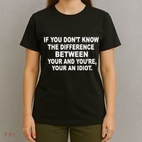 Your and You're Your an Idiot T-Shirt thumb 4