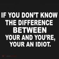 Your and You're Your an Idiot Ornament thumb 1
