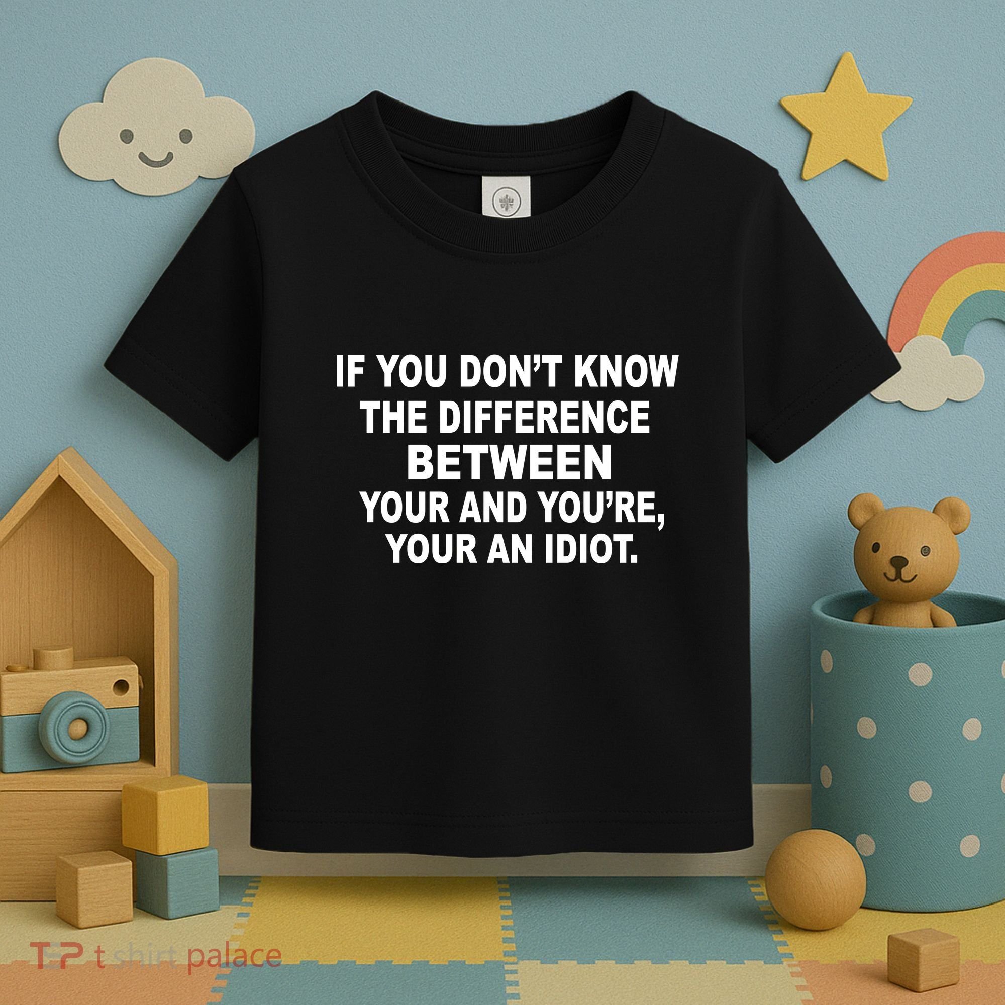 Your and You're Your an Idiot Toddler T-Shirt