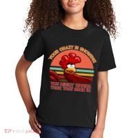 Your Crazy Is Showing Funny Rooster Kids T-Shirt thumb 2