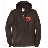 Your Crazy Is Showing Funny Rooster Full Zip Hoodie thumb 0