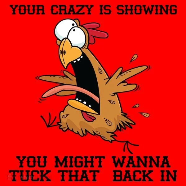 Your Crazy Is Showing Tuck That Back In Santa Hat