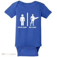 Your Dad My Superhero Dad Baby Bodysuit thumb 0
