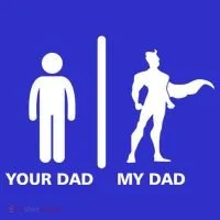 Your Dad My Superhero Dad Baby Bodysuit thumb 2