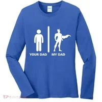 Your Dad My Superhero Dad Women's Long Sleeve Shirt thumb 0