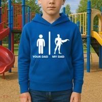 Your Dad My Superhero Dad Kids Hoodie thumb 2