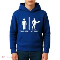 Your Dad My Superhero Dad Kids Hoodie thumb 4