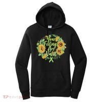 Your Feelings Are Valid Mental Health Awareness Women's Hoodie thumb 0