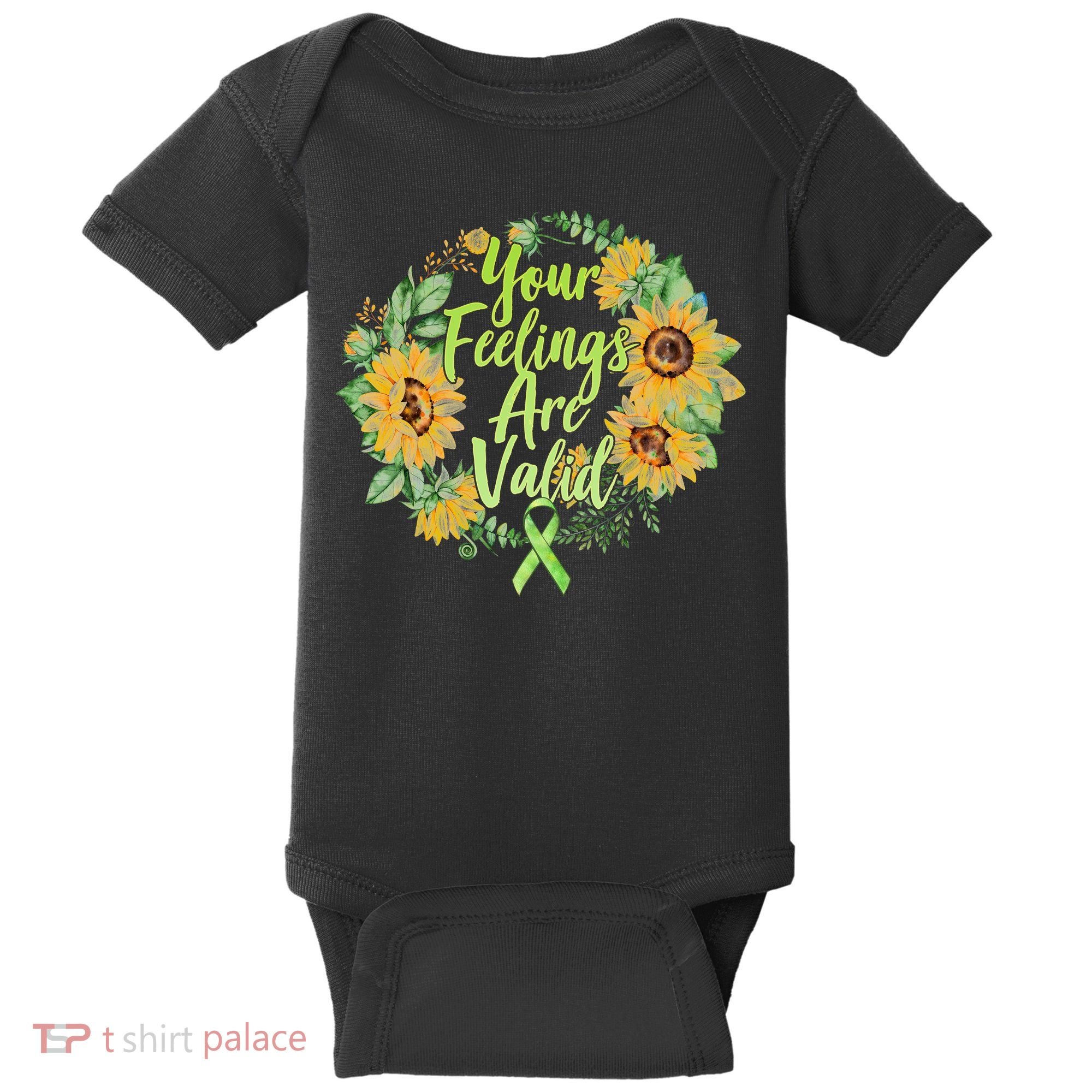 Your Feelings Are Valid Mental Health Awareness Baby Bodysuit