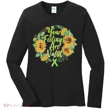 Your Feelings Are Valid Mental Health Awareness Women's Long Sleeve Shirt