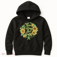Your Feelings Are Valid Mental Health Awareness Kids Hoodie thumb 0