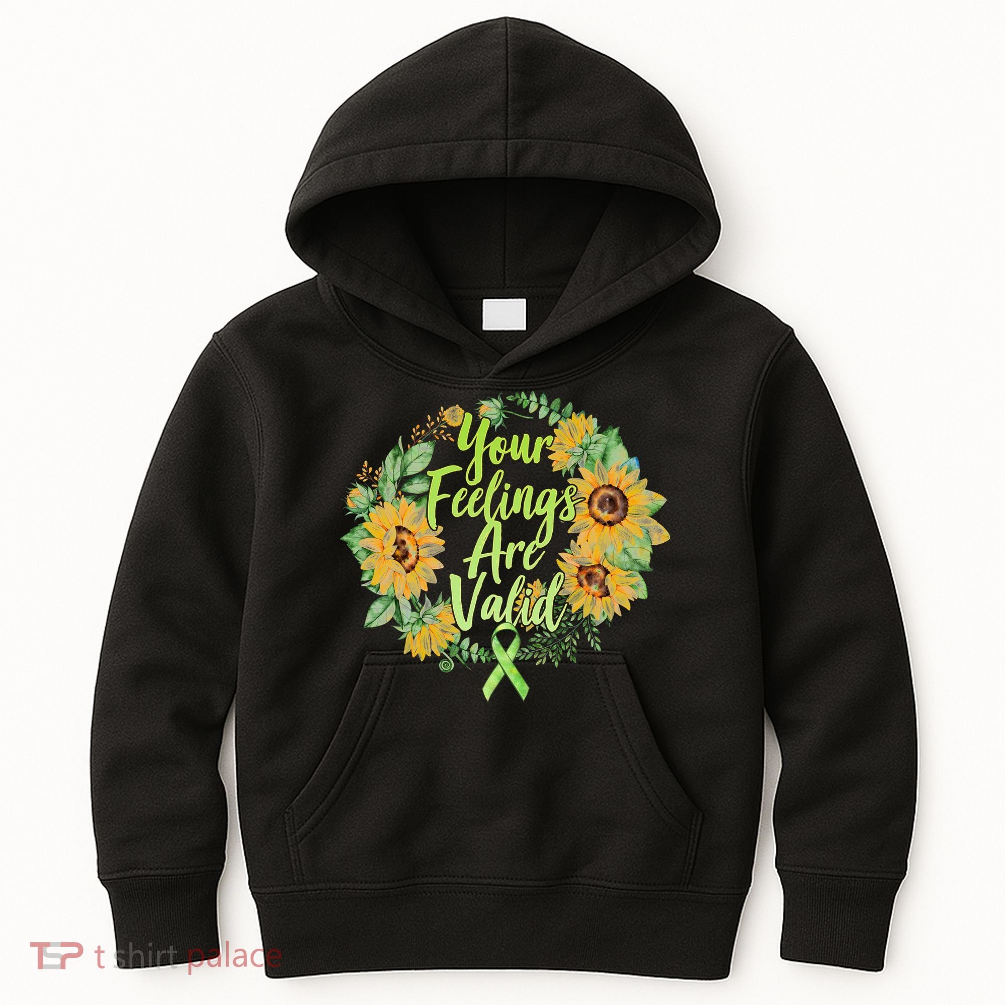 Your Feelings Are Valid Mental Health Awareness Kids Hoodie